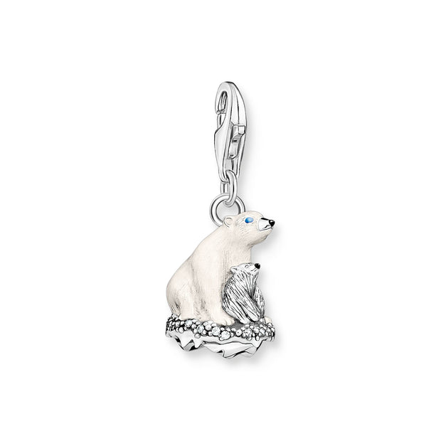 Charm pendant ice bears silver | The Jewellery Boutique