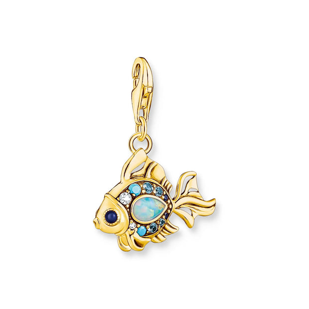 Charm Pendant Fish Gold | The Jewellery Boutique