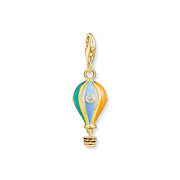 Charm Pendant Coloured Hot Air Balloon Gold | The Jewellery Boutique