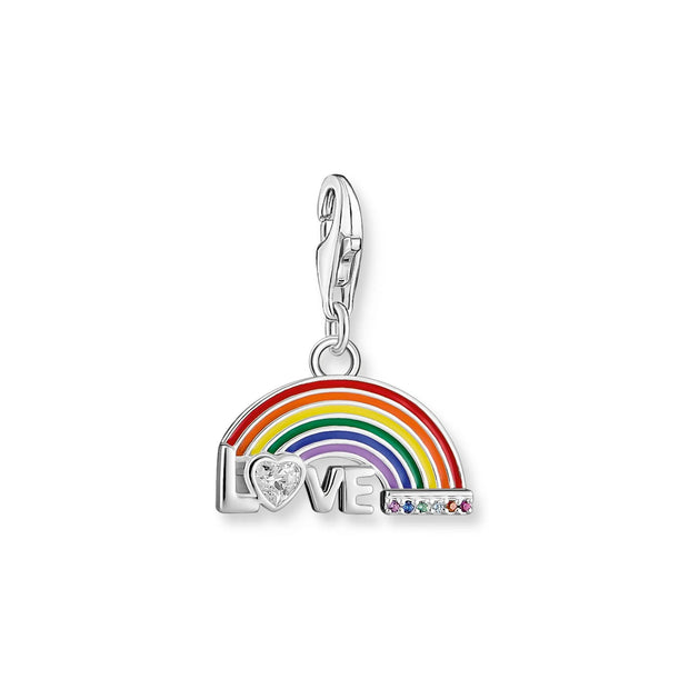 Charm Pendant Rainbow Multicoloured Stones | The Jewellery Boutique