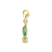 Charm Pendant Cactus Gold | The Jewellery Boutique