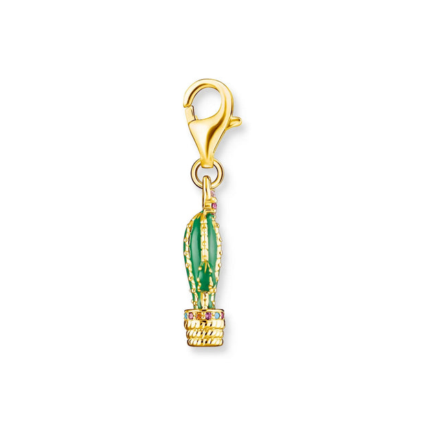 Charm Pendant Cactus Gold | The Jewellery Boutique