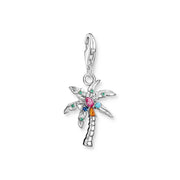 Charm Pendant Palm Tree Multicoloured Stone | The Jewellery Boutique