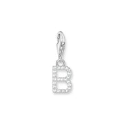 Charm pendant letter B silver | The Jewellery Boutique