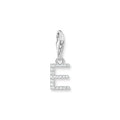 Charm pendant letter E silver | The Jewellery Boutique