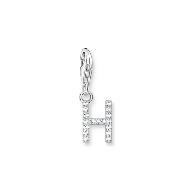 Charm pendant letter H silver | The Jewellery Boutique