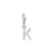 Charm pendant letter K silver | The Jewellery Boutique