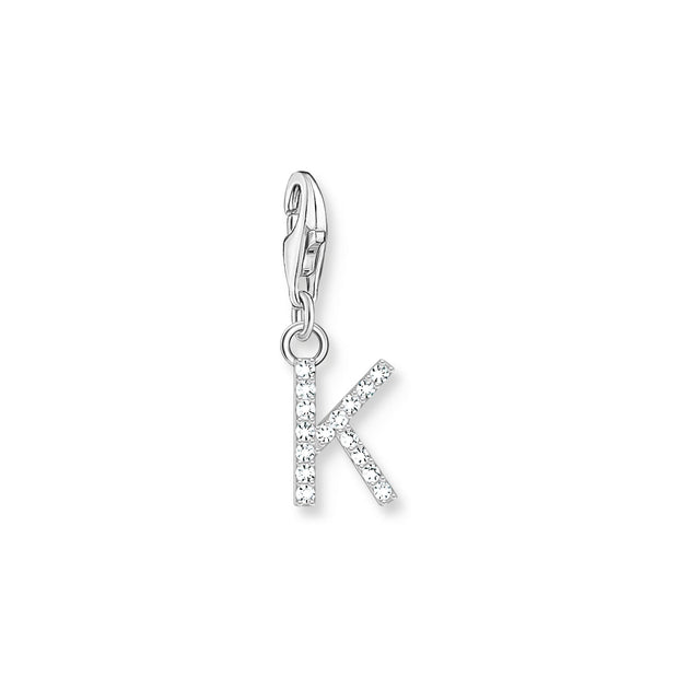 Charm pendant letter K silver | The Jewellery Boutique