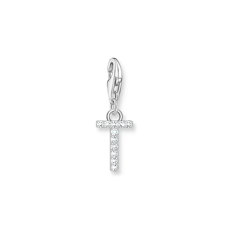 Charm pendant letter T silver | The Jewellery Boutique