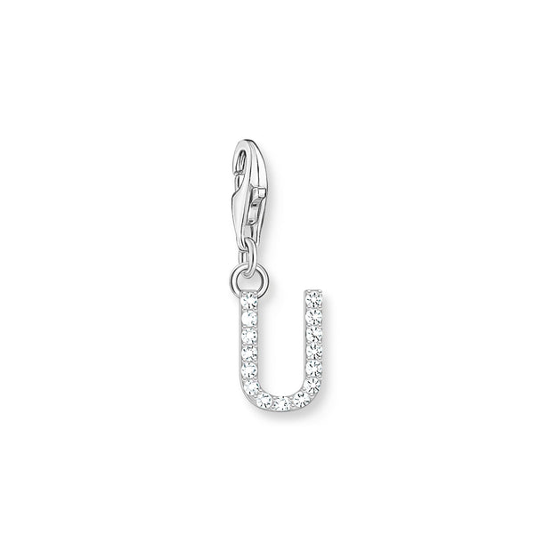 Charm pendant letter U silver | The Jewellery Boutique