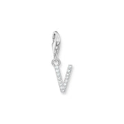 Charm pendant letter V silver | The Jewellery Boutique