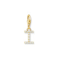 Charm pendant letter I gold plated | The Jewellery Boutique
