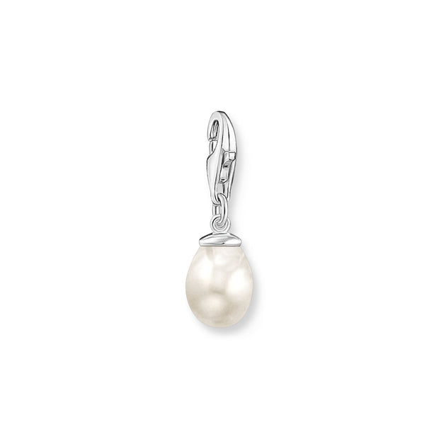 Charm pendant pearl silver | The Jewellery Boutique