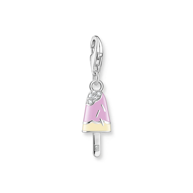 THOMAS SABO THOMAS SABO Charm Pendant Popsicle with White Stones Silver