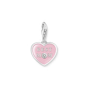 Charm pendant heart with Best Mom silver | The Jewellery Boutique