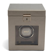 Wolf Palermo Single Watch Winder Pewter