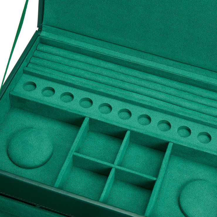 Wolf Sophia Jewellery Box Forrest Green