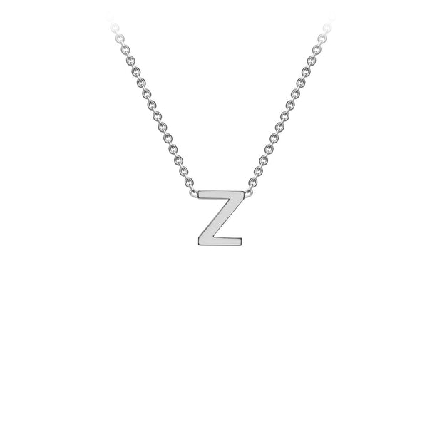 9K White Gold 'Z' Initial Adjustable Necklace 38cm/43cm  Australia