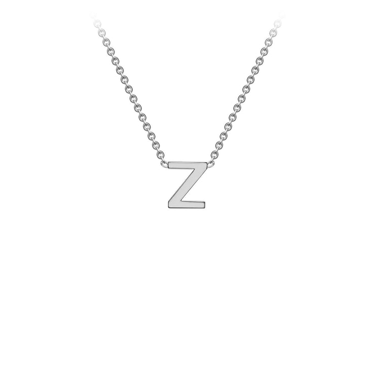 9K White Gold 'Z' Initial Adjustable Necklace 38cm/43cm  Australia