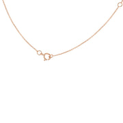 "H" Rose Gold Initial Necklace