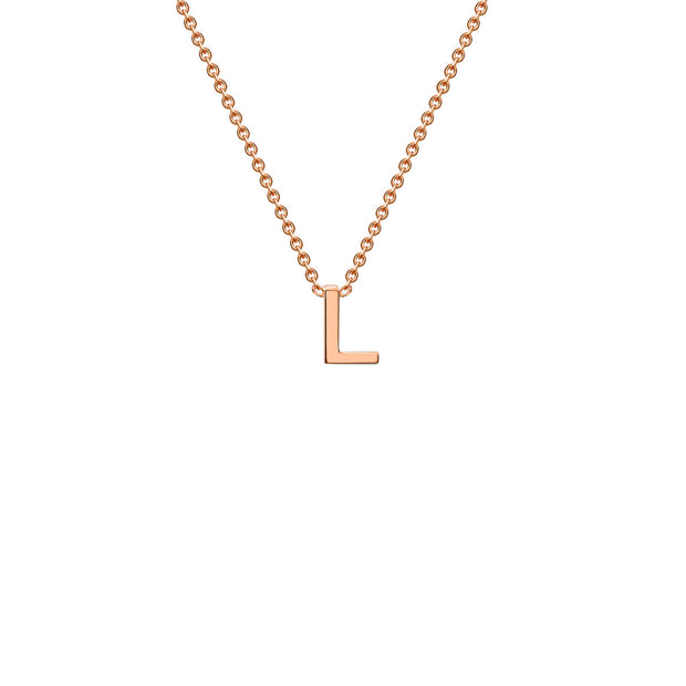 "L" Rose Gold Initial Necklace