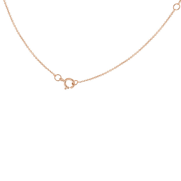 "P" Rose Gold Initial Necklace