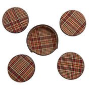 Wolf WM x WOLF Set of 4 Brown Coasters