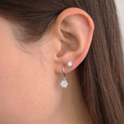 Diamond Stud Earrings with 0.40ct Diamonds in 18K White Gold