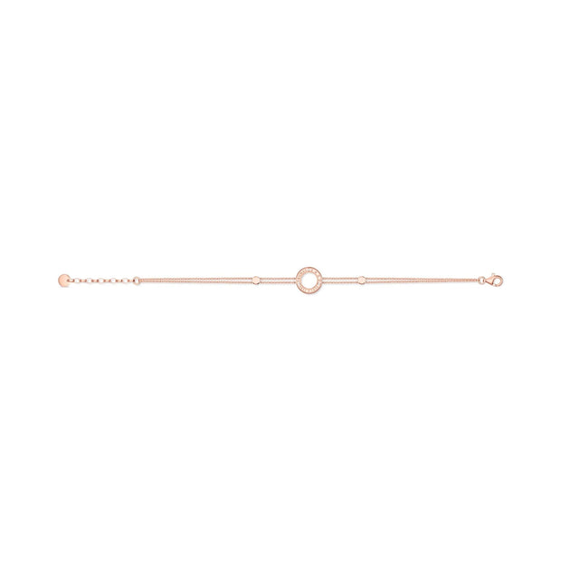 Sparkling Circles Rose Gold Bracelet | The Jewellery Boutique