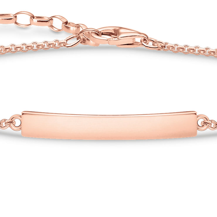 Thomas Sabo Bracelet Classic With  Heart & Infinity Rose Gold