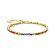 Thomas Sabo Bracelet Colourful Stones Gold 