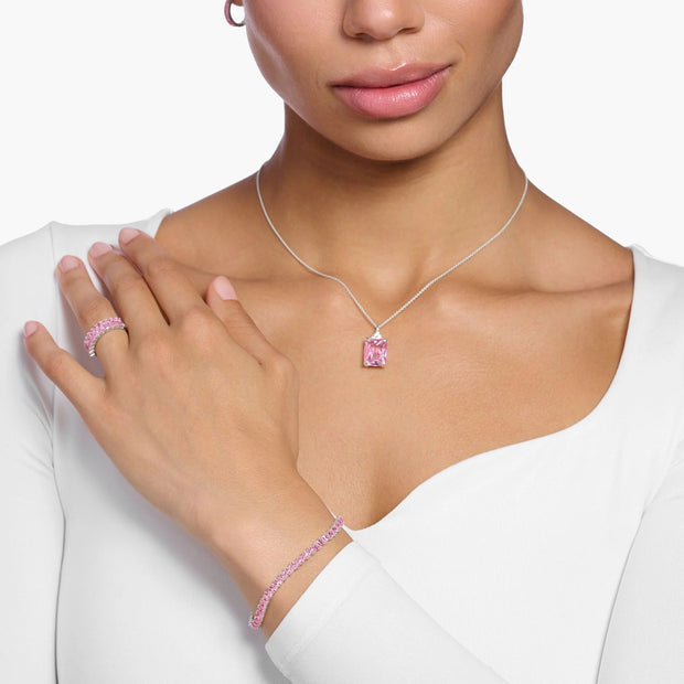 Heritage Pink Tennis Bracelet | The Jewellery Boutique