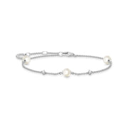 Thomas Sabo Bracelet pearls and white stones silver