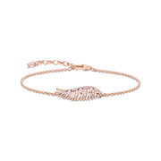 Bracelet phoenix wing with pink stones rose gold | The Jewellery Boutique