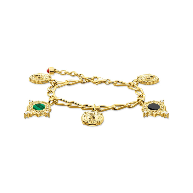 Iconic Symbols Coins Gold Bracelet | The Jewellery Boutique