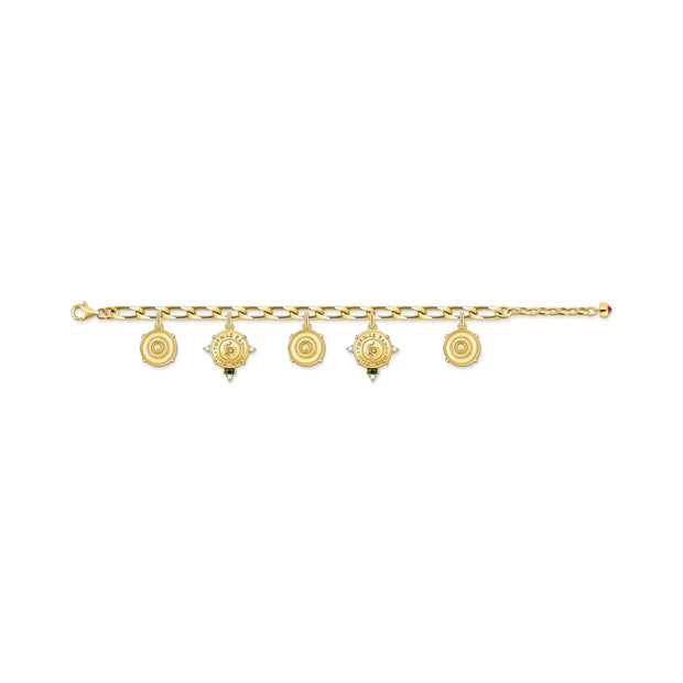 Iconic Symbols Coins Gold Bracelet | The Jewellery Boutique