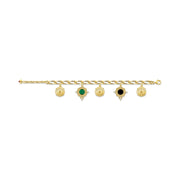 Iconic Symbols Coins Gold Bracelet | The Jewellery Boutique
