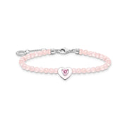 Pink Pearls Heart Bracelet | The Jewellery Boutique