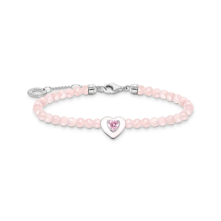 Pink Pearls Heart Bracelet | The Jewellery Boutique