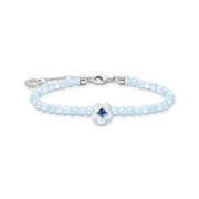 Jade Bead Flower Blue Stone Bracelet | The Jewellery Boutique