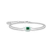 Octagon Green Stone Bracelet | The Jewellery Boutique