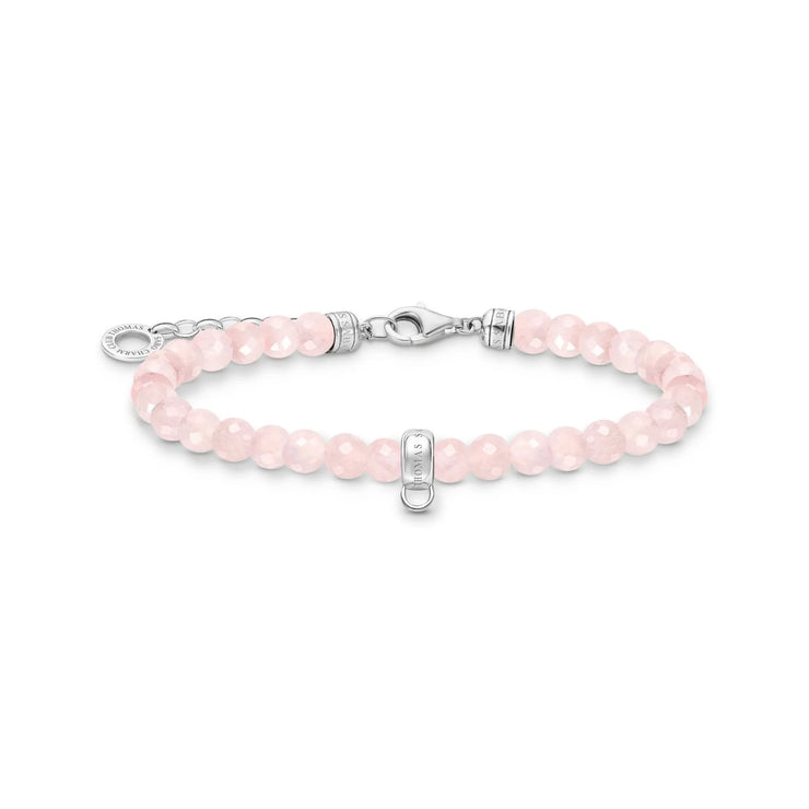 Rose Quartz Bead Charm Bracelet | The Jewellery Boutique