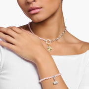 Rose Quartz Bead Charm Bracelet | The Jewellery Boutique