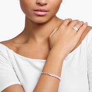Chain Rose Quartz Bead Bracelet | The Jewellery Boutique