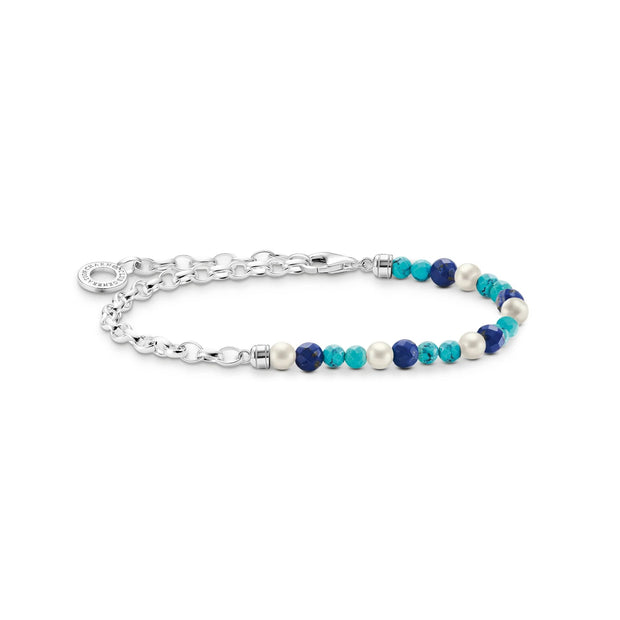 Chain Lapis Lazuli Bead Bracelet | The Jewellery Boutique