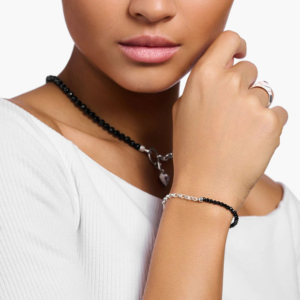 Chain Onyx Bead Bracelet | The Jewellery Boutique