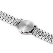 Mondaine Official Classic 36mm Silver Stainless Steel watch back