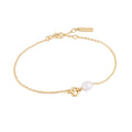 Ania Haie Gold Pearl Link Chain Bracelet | The Jewellery Boutique