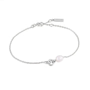 Ania Haie Silver Pearl Link Chain Bracelet | The Jewellery Boutique