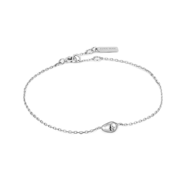 Ania Haie Silver Pebble Sparkle Chain Bracelet | The Jewellery Boutique